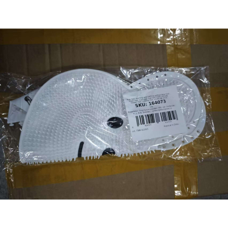 Covoras de Baie, Flippy, pentru Masaj/Spalat Picioare, din TPE, Antiderapant, 45 x 45 cm, Model Iepuras, Alb [5]