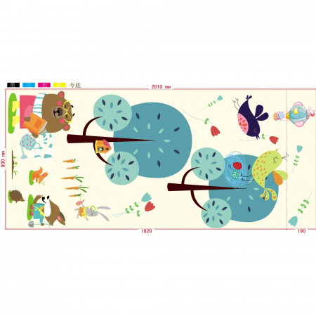 Covoras pentru Copii, Flippy, cu 2 Fete, Model Zmeu/Ursi, din XPE+PE, Impermeabil, Antiderapant, Protectie Termica, +3 Luni, Pliabil, 180 x 200 x 1.5 cm, Multicolor [2]