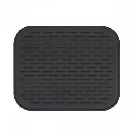 Covoras din Silicon pentru Scurgere Vase, Flippy, Uz Casnic, Rezistent la Temperaturi Ridicate, Izolator, 30x24 cm, Negru [7]