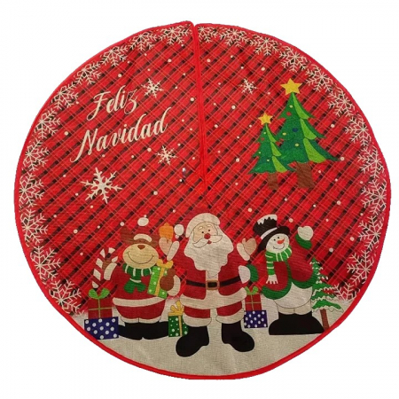 Decoratiuni, ornamente si articole Craciun - Covoras pentru Brad, Flippy, Model 2, 90cm, Multicolor
