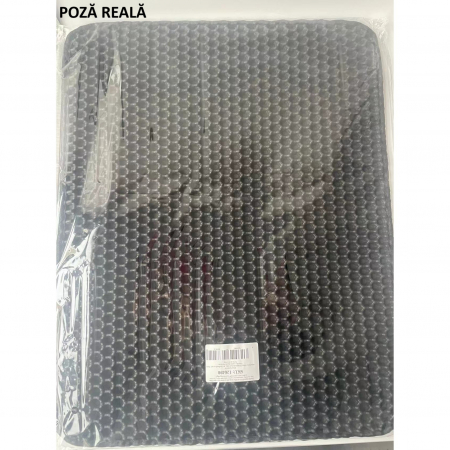 Covoras pentru Litiera, Flippy, Covor cu Doua Fete pentru Pisici, Rezistent la Apa, Colectare Granule de Nisip, Antiderapant, 40x50 cm, Negru [2]