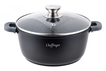 Bucatarie si electrocasnice - Cratita cu capac CF-DC20, acoperire din marmura, 20 cm / 2 L