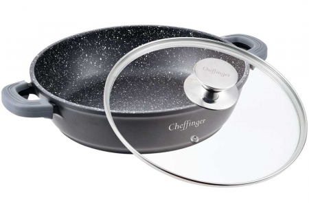 Cratita joasa cu capac CF-SC36, acoperire din marmura, 36 cm / 6.8 L [1]