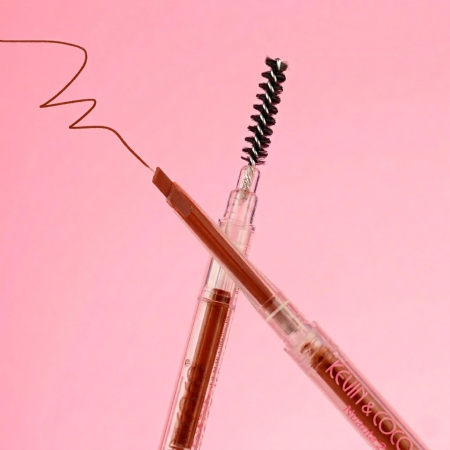 Creion de Sprancene cu Perie, Kevin&amp;Coco, 2in1, 1.5 mm, Caramel [1]