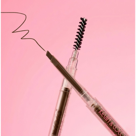 Creion de Sprancene cu Perie, Kevin&amp;Coco, 2in1, 1.5 mm, Ciocolata [1]