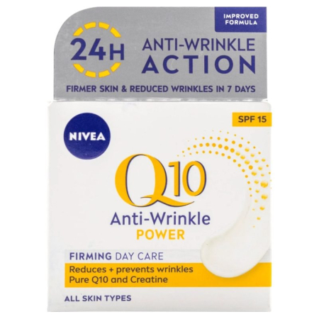 Sub 99 Lei - Crema pentru Fata, Nivea, 50 ml Q10 Power Antirid Firming Zi