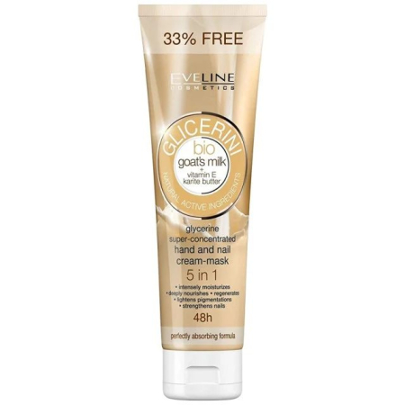 Sub 99 Lei - Crema pentru Maini, Eveline, Glicerina 100 ml Lapte de Capra