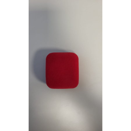 Ambalaje Martisor - Cutie de Bijuterii Catifea Rosie Model 1, 5 x 5,5 cm