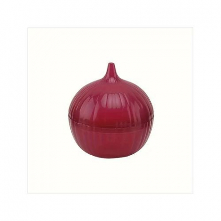 Cutie de depozitare si pastrare a alimentelor, Plastic, Flippy, Model Ceapa, 11x11x12 cm, Rosie [3]