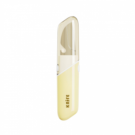 Pentru Casa si Camping - Cutit de Fructe Multifunctional, Flippy, Razatoare, Curatator Fructe-Legume, Deschizator de Sticle, 18.1x3.8x2cm, Galben