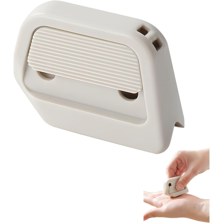 Cutter Portabil, Flippy, din ABS, Magnetic, Lama Ceramica, Autoretractabila, Universal, Alb [1]