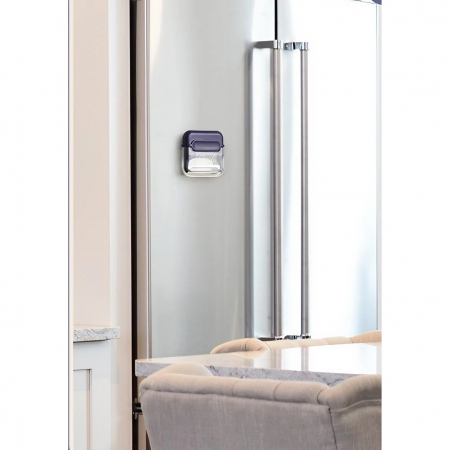 Decojitor/Curatator manual de legume si fructe, Flippy, portabil, cu magnet, doua lame, Inox, Mov, 6.7x6x1.6 cm [1]