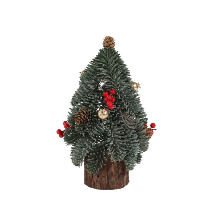 Casă și camping - Decoratiune Craciun pentru Masa, Flippy, Ornament de Decor Model Brad de Craciun de Dimensiuni Mici, pentru Birou si Interior, din Plastic 26 x 12 x 12 cm, Verde