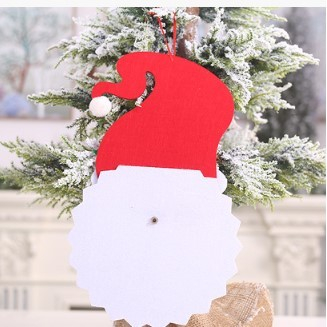 Decoratiune de Craciun Flippy, Advent calendar, numara zilele pana la Craciun, model Mos Craciun, material poliester, 37 x 22 cm, rosu [3]