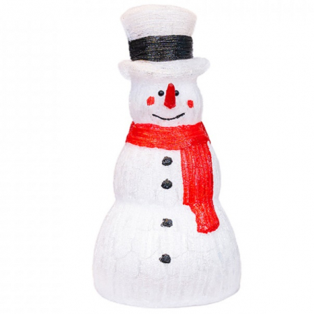 Om de zapada, decoratiune luminoasa de exterior din acril cu 150 led-uri, 8 jocuri de lumini, culoare alb, dimensiune 76 cm, alimentare la priza,MI-1053 [1]