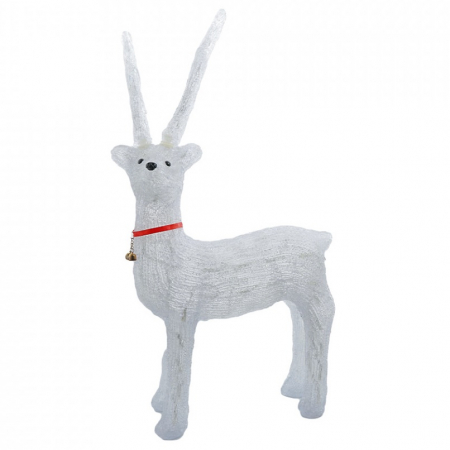 Decoratiune de exterior cu lumini, Ren din acril, 96 Led-uri, dimensiune produs 80cm, 8 jocuri de lumini, cablu de alimentare 3m, HB-5018 [2]