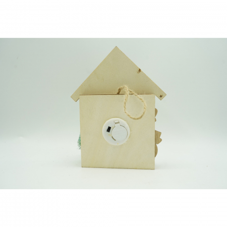 Decoratiune luminoasa, Flippy, Mos Craciun, maro, lungime: 13 cm, latime: 5 cm, inaltime: 17 cm, lemn, interior/exterior [4]