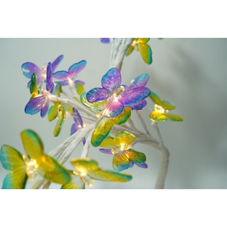 Decoratiune luminoasa, Flippy, Tip copac cu fluturi, cu baterii/USB [4]