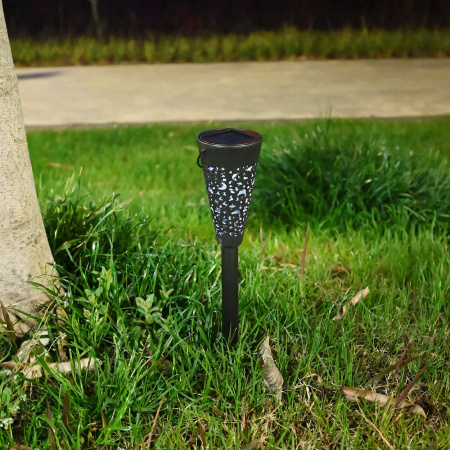 Decoratiune Solara pentru Gradina, Flippy, Tip Torta, Alb Rece [4]