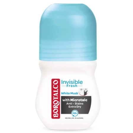Îngrijire personală și cosmetice - Deodorant, Borotalco, Roll On 50 ml 48H Invisible Fresh