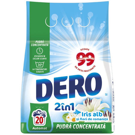 Casă și camping - Dero Automat 1.5 kg 2in1 Iris Alb