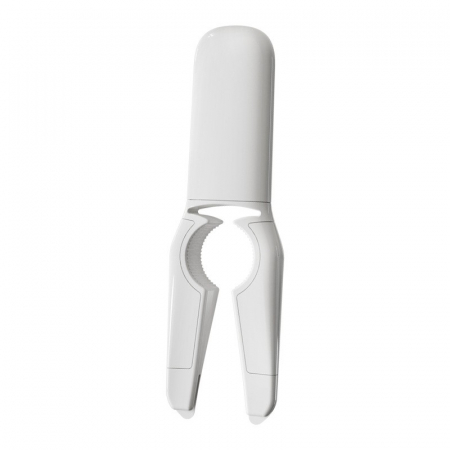 Bucatarie si electrocasnice - Desfacator de sticle 5in1, Flippy, Razatoare, Curatator de Legume-Fructe, Deschizator de Conserve si Doze, 17.5x5x3cm, Alb