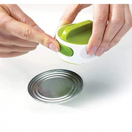Desfacator Manual de Conserve si Sticle, Flippy, 6.8 x 4.8 cm, din ABS + Otel, Verde/Alb [5]