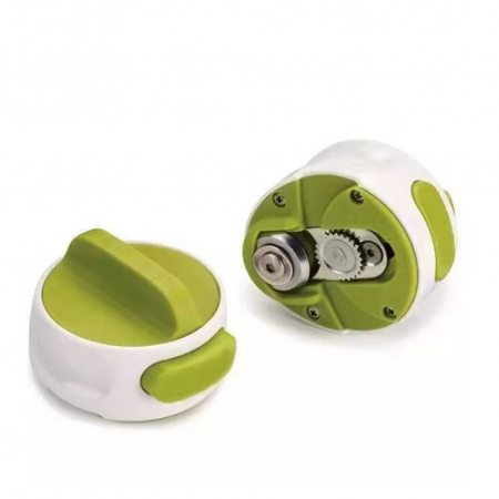 Desfacator Manual de Conserve si Sticle, Flippy, 6.8 x 4.8 cm, din ABS + Otel, Verde/Alb [3]