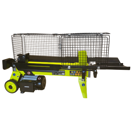 Drujbe, fierastraie electrice - Despicator electric pentru lemne/busteni MESTERINO TOOLS MT-65558-6, forta 6 tone, motor 2200 W, cusca de protectie