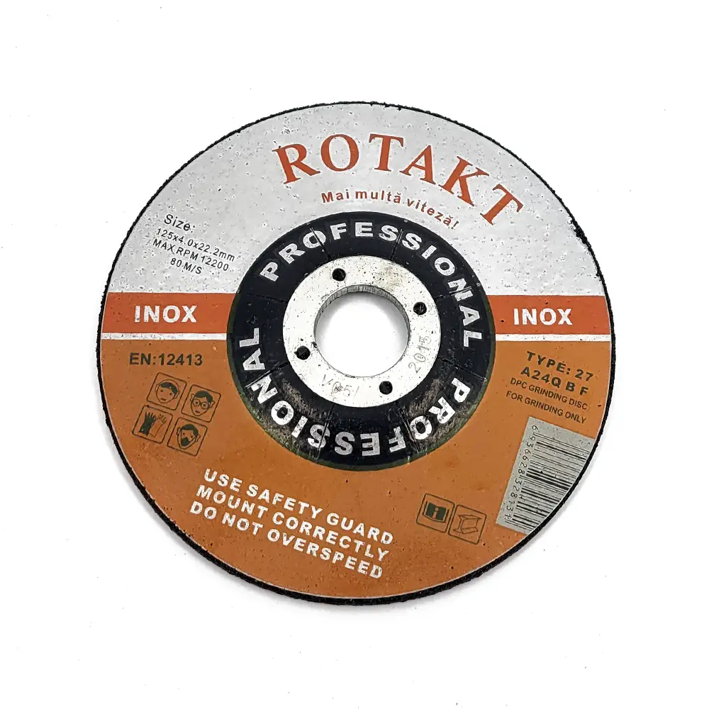 Accesorii si consumabile rotakt - DISC ABRAZIV POLIZARE INOX DEGAJAT 125X4X22.2
