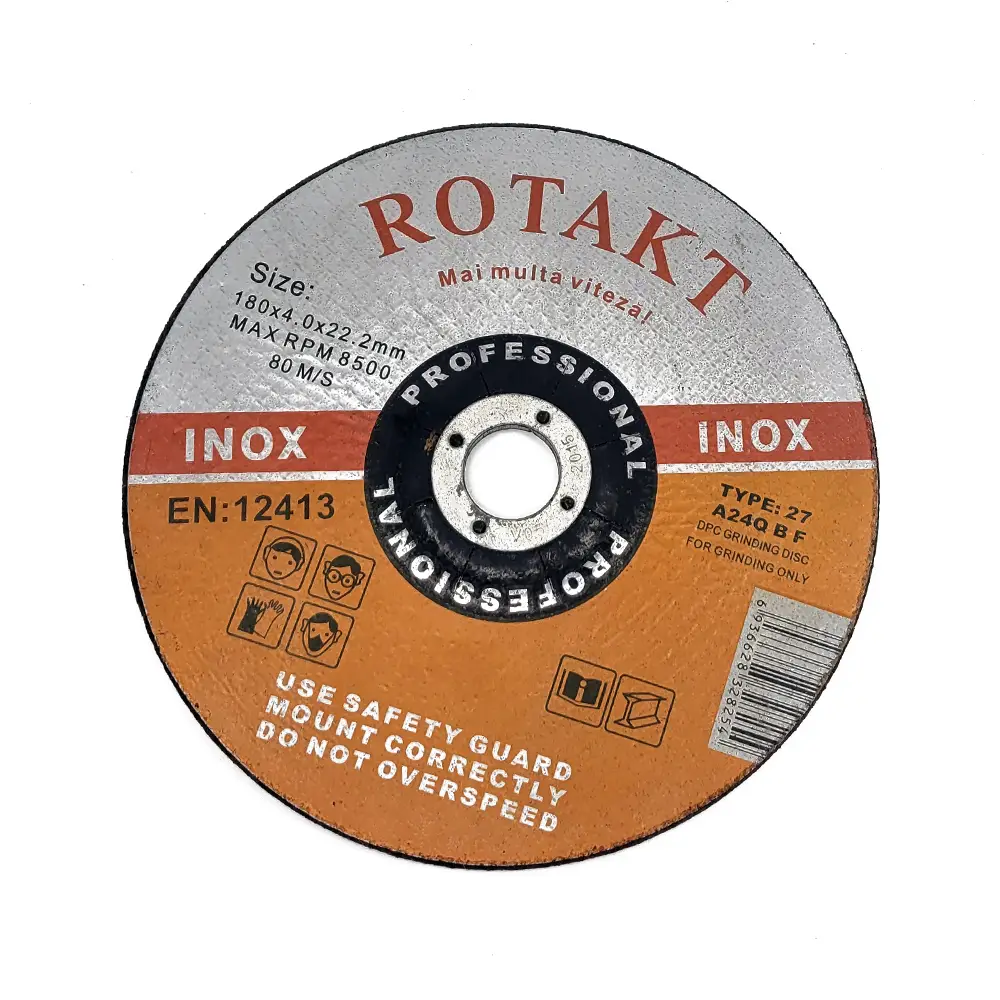 Accesorii si consumabile rotakt - DISC ABRAZIV POLIZARE INOX DEGAJAT 180X4X22.2