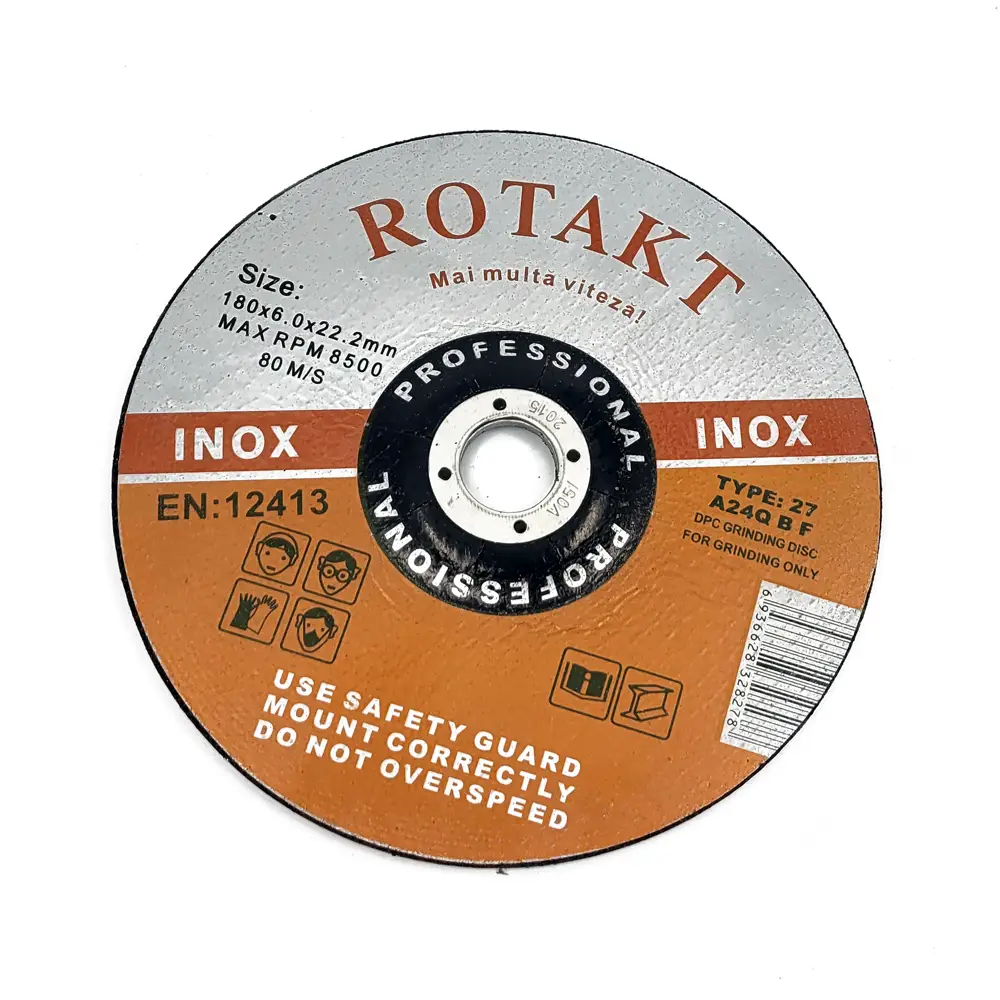Accesorii si consumabile rotakt - DISC ABRAZIV POLIZARE INOX DEGAJAT 180X6X22.2