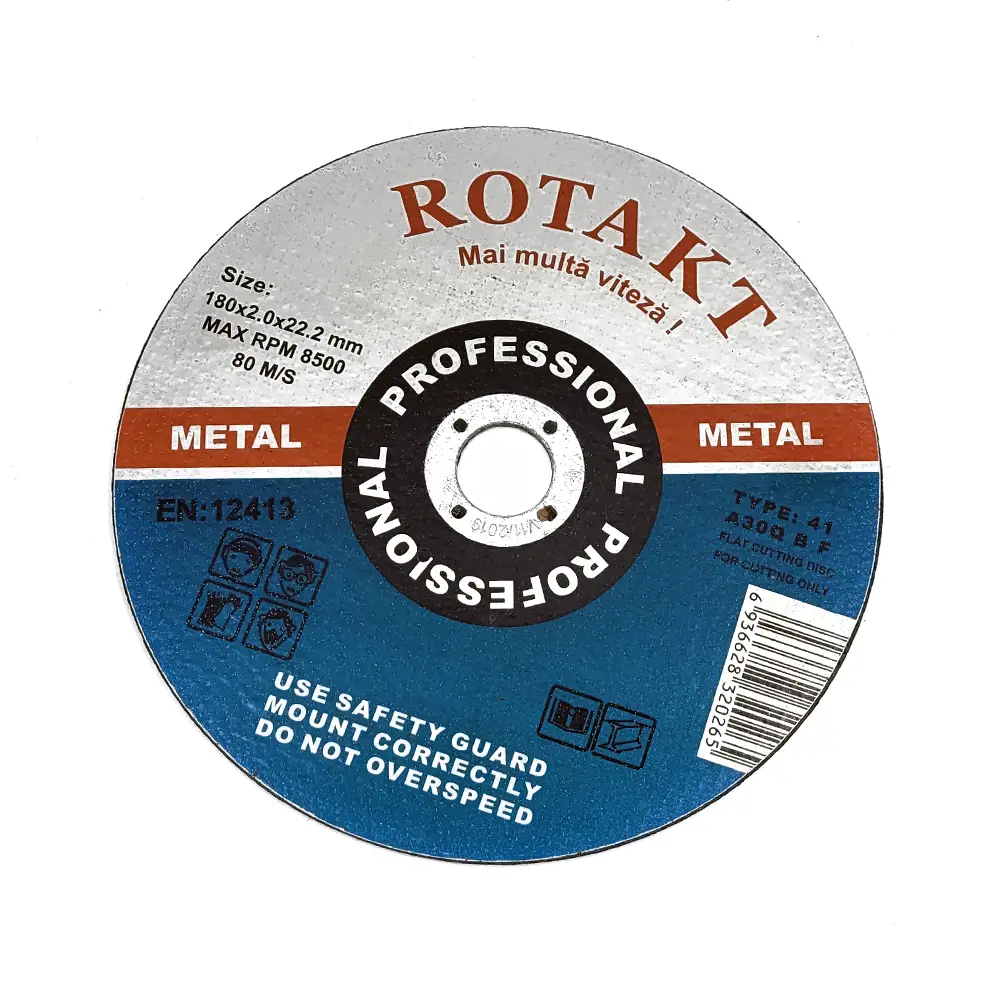 Accesorii si consumabile rotakt - DISC ABRAZIV TAIERE METAL DREPT 180X2X22.2