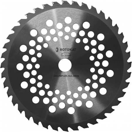 Disc cosire pentru motocoasa, dinti vidia, 40T, 255 x 25.4 x 1.3 mm RODT40251A [1]