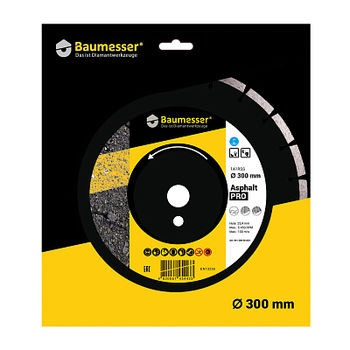 Consumabile, piese și accesorii - DISC DIAMANTAT BAUMESSER 1A1RSS/C3-H 350X3,5/2,5X10X25,4-24 F4 ASPHALT PRO