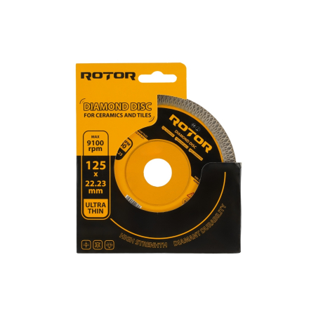 Consumabile, piese și accesorii - Disc diamantat pentru ceramica ultra subtire ROTOR 125*22,23