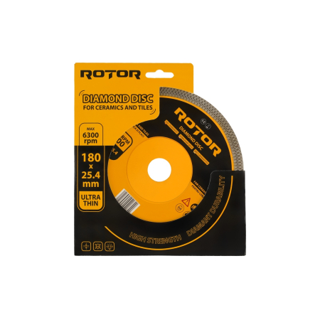 Consumabile, piese și accesorii - Disc diamantat pentru ceramica ultra subtire ROTOR 180*25,4