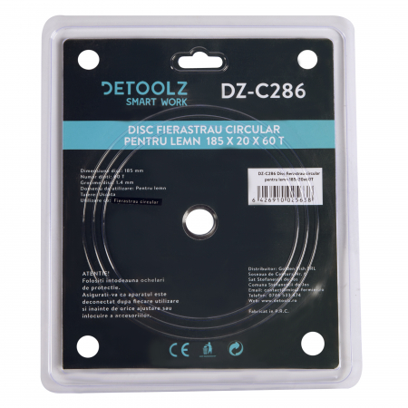 Disc fierastrau circular pentru lemn 185x20x60T [1]