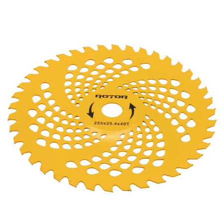 Disc motocoasa Premium 40T ondulat (tip oala) cu VIDIA 255×25,4×1,5 mm ROTOR [2]