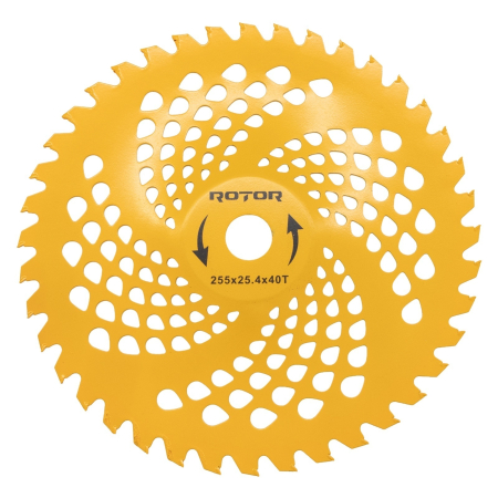 Consumabile, piese și accesorii - Disc motocoasa Premium 40T ondulat (tip oala) cu VIDIA 255×25,4×1,5 mm ROTOR