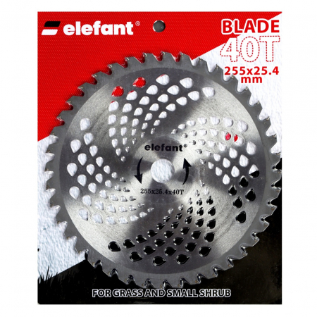 Motocoase si trimmere electrice - Disc taietor motocoasa 40T BLADE (oala) 255x25.4x40T ELEFANT