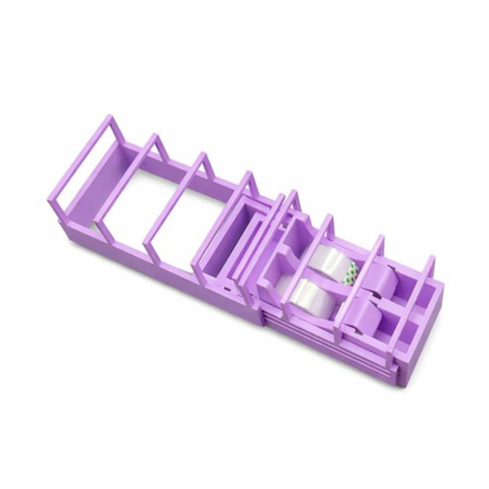 Pentru Casa si Camping - Dispenser de Banda Adeziva, Flippy, Suport pentru Banda Adeziva pentru Birou, Scoala, din Plastic, 15,5 x 7,7 x 7,4 cm, Violet