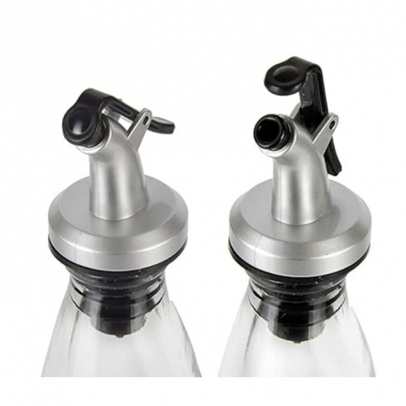 Dispenser pentru Sticla, Flippy, Capac Dispenser pentru Ulei Sosuri, 8.5 x 3 cm, Argintiu [1]
