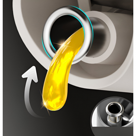 Dispenser pentru Ulei, Flippy, Deschidere si Inchidere Automata a Rezervorul, cu Inductie Gravitationala, 500 ml, 29.5x6x6 cm, Galben [3]