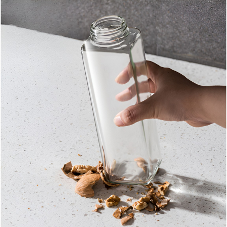 Dispenser pentru Ulei, Flippy, Deschidere si Inchidere Automata a Rezervorul, cu Inductie Gravitationala, 500 ml, 29.5x6x6 cm, Gri [5]