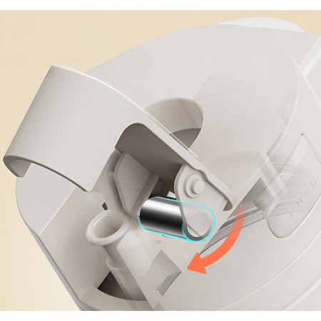 Dispenser pentru Ulei, Flippy, Deschidere si Inchidere Automata a Rezervorul, cu Inductie Gravitationala, 550 ml, 12x7.6x20.5 cm, Alb [3]