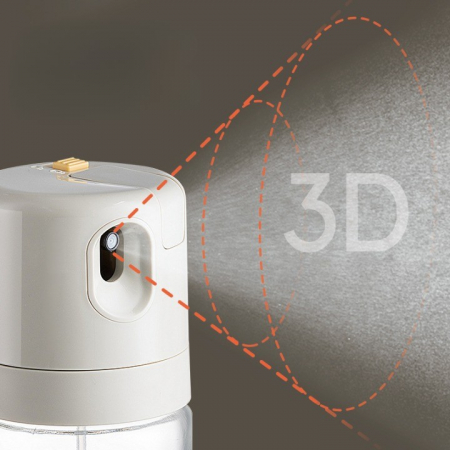 Dispenser pentru Ulei, Flippy, prin Curgere si Pulverizare, Deschidere si Inchidere Automata a Rezervorul, 550mL, 11.4x7.8x22.8cm, Gri [6]