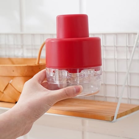 Dispozitiv de Scos Samburi, Flippy, Manual, cu 7 Gauri, pentru Cirese, 13 x 9.2 cm, din ABS, Rosu [4]