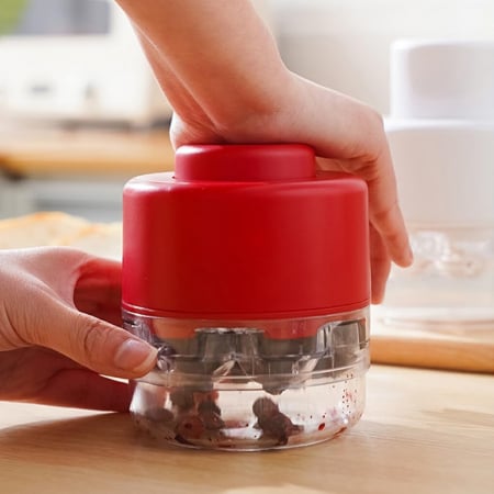 Dispozitiv de Scos Samburi, Flippy, Manual, cu 7 Gauri, pentru Cirese, 13 x 9.2 cm, din ABS, Rosu [5]