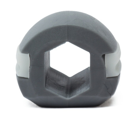 Sub 99 Lei - Dispozitiv de Tonifiere Faciala, Flippy, din Silicon, Corectare Mandibula/Maxilar, Gri